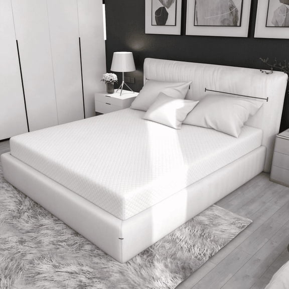 Full Size Mattress, 10" Memory Foam Mattress with Bamboo Infused Knit Cover, Bed in a Box