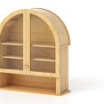 thumbnail image 5 of EYYTHUNG Wall Cabinet Wall Mounted, Bathroom Medicine Cabinets, Floating Storage Cabinet with Acrylic Door and Open Shelf, Natural Oak, 5 of 6