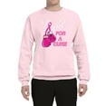 thumbnail image 2 of Wild Bobby, for a Support Awareness Unisex Crewneck Graphic Sweatshirt, Light Pink, 3XL, 2 of 3