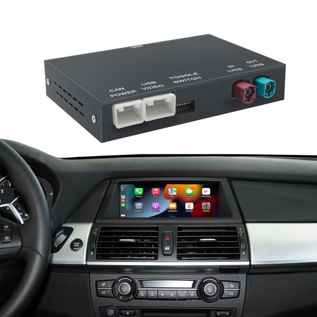 AUTOABC Wireless CarPlay For BMW CIC System 5 Series E60 F10 F07 GT 2005-2012 Retrofit Kit Decoder