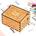 thumbnail image 4 of Sywqhk Caja de música con manivela de madera, regalos creativos para fiestas de Navidad, adorno para el hogar Sywqhk Para estrenar, 4 of 9
