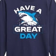 thumbnail image 3 of Instant Message - Have A Great Day Shark - Toddler & Youth Long Sleeve Graphic T-Shirt, 3 of 6