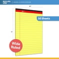 thumbnail image 6 of E-Clips USA 50-Sheet Legal Wide Ruled Paper Notepads with Chipboard Back, Canary Yellow, 48-Pack, 6 of 7
