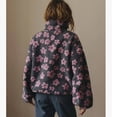thumbnail image 3 of Women's Fleece Sweatshirt Fall Cute Floral Faux Fur Pullover Casual Zip Up Winter Sherpa Jacket, 3 of 4