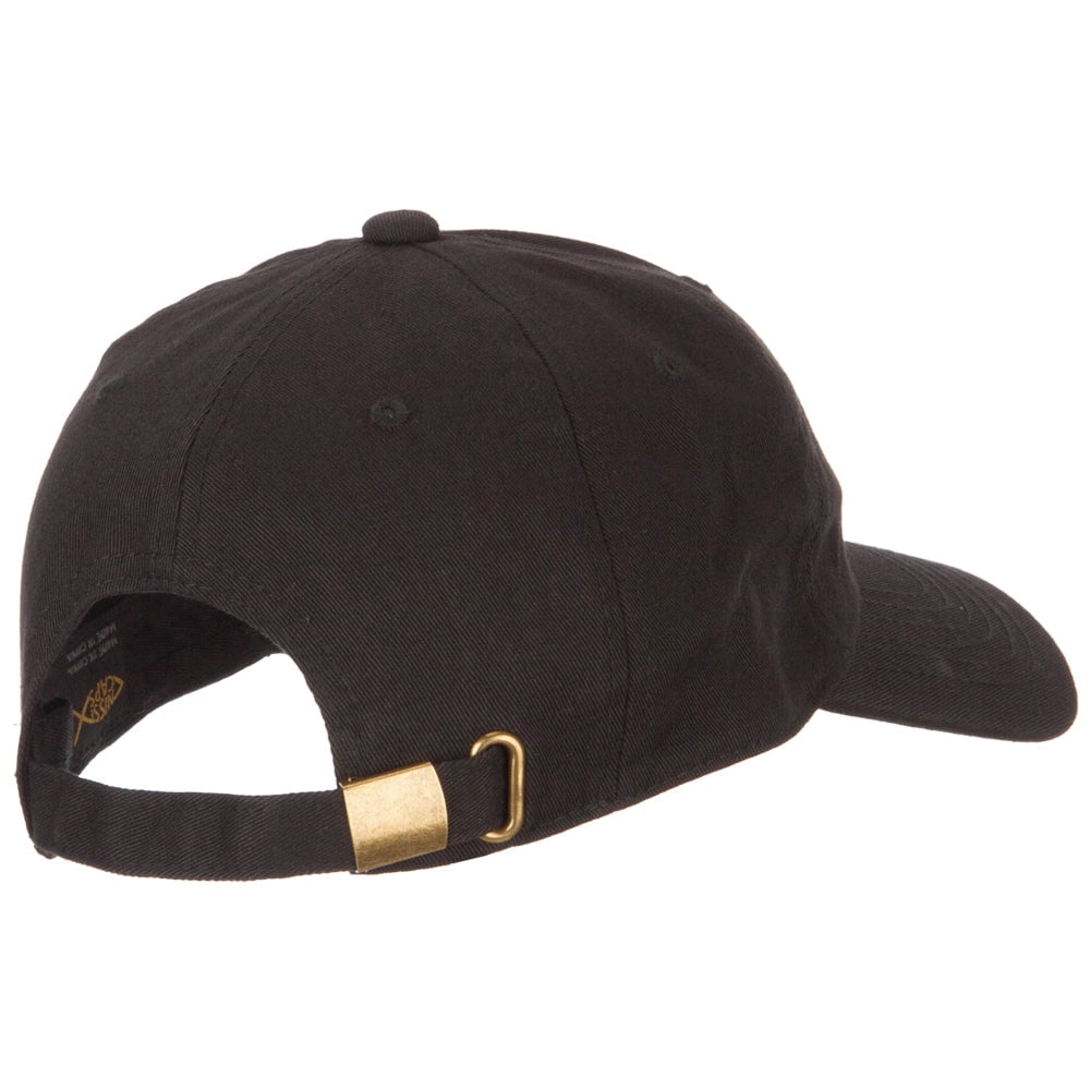 Texas Bluebonnet with Map Embroidered Unstructured Washed Cap - Black OSFM