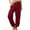 Red, variant on Womens Slacks Thin Breathable Spring Summer Wide Leg Casual Pants Elastic Waisted Trousers with Pockets Flowy Pants for Women Purple L