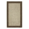 Mainstays Traditional Faux Sisal Brown Indoor Area Rug Set, 3 Piece