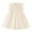 Beige, variant on Ulitacool Dress For Girls Toddler Coton Linen Dress Ruffle Sleeve Haer Sleeveless Kids Dresses Round Neck Sundress Casual Playsuit Beige 18-24 Months