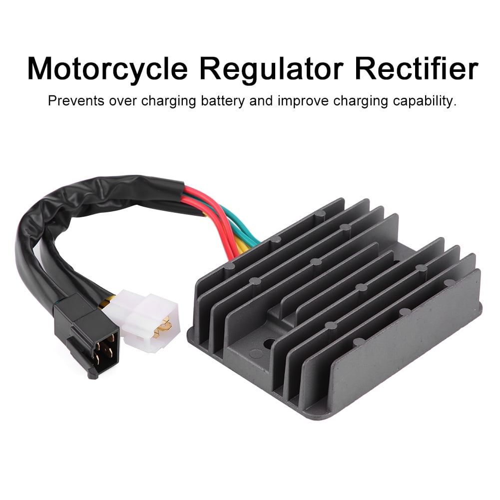 Regulador Rectificador De Voltaje 12V 4 Pines – Universal Para Scooters, Ciclomotores Y ATV Con Motor GY6