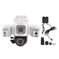 thumbnail image 2 of Cámara De Seguridad Al Aire Libre De 3 Lentes, Cobertura De 360, Seguimiento De Movimiento De IA, Impermeable IP66, Inalámbrica WiFi, Visión Nocturna Para, 2 of 7