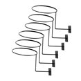 thumbnail image 1 of 6pcs Metal Helmet Holder Wall Mount Hat Ball Wig Rack Hanger Hook Stand-Vinsniv, 1 of 4