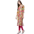 thumbnail image 2 of eloria Floral Printed Women's Fashion Stylish Knee Length In Round Neck Design Kurti Dress, 2 of 5