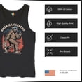 thumbnail image 6 of American Legend Bigfoot Tank Top Patriotic Funny Sasquatch Fan 4 July USA Flag Beer BBQ Tailgate Party Men's Top, 6 of 7