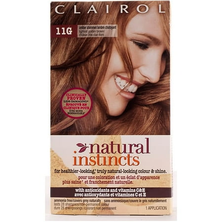 Clairol Natural Instincts 11g Amber Shimmer Lightest Golden Brown Clairol Natural Instincts 11g Amber Shimmer Lightest Golden Brown Hair Color Pack Of 4