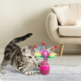 thumbnail image 6 of 2.36 x 2.36 x 7.87 inch Easter Themed Cat Toy with Feather Teaser for Wobbling Motion Entertainment and Hunting Stimulation Durable Plastic Construction for Cats, 6 of 6