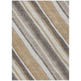thumbnail image 2 of Addison Rugs Chantille Indoor/Outdoor Transitional Stripes Gold Machine Washable Rectangle Rug, 8' x 10', 2 of 8