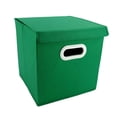 thumbnail image 1 of Organizadores de tela plegables, apilables, a prueba de polvo, caja de almacenamiento plegable con tapa para el hogar, el dormitorio y la oficina, 1 of 6