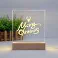 thumbnail image 3 of HUGFEGWE Wooden Light Base, Wooden LED Base 11.81 Inch Rectangle Display Pedestal Night LED Warm Light Lamp Base Lighted Display Stand with USB Switch for Crystal Glass Acrylic Art Display U2537-6440, 3 of 7