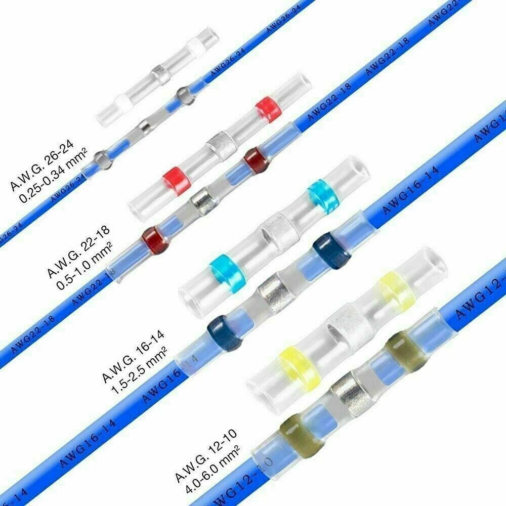 400PCS Heat Shrink Solder kit Seal Sleeve Wire Connectors Terminal Waterproof
