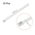 thumbnail image 2 of Uxcell 14-inch Stainless Steel Cable Zip Ties 0.3 inch Width Metal Exhaust Wrap 10Pcs, 2 of 4