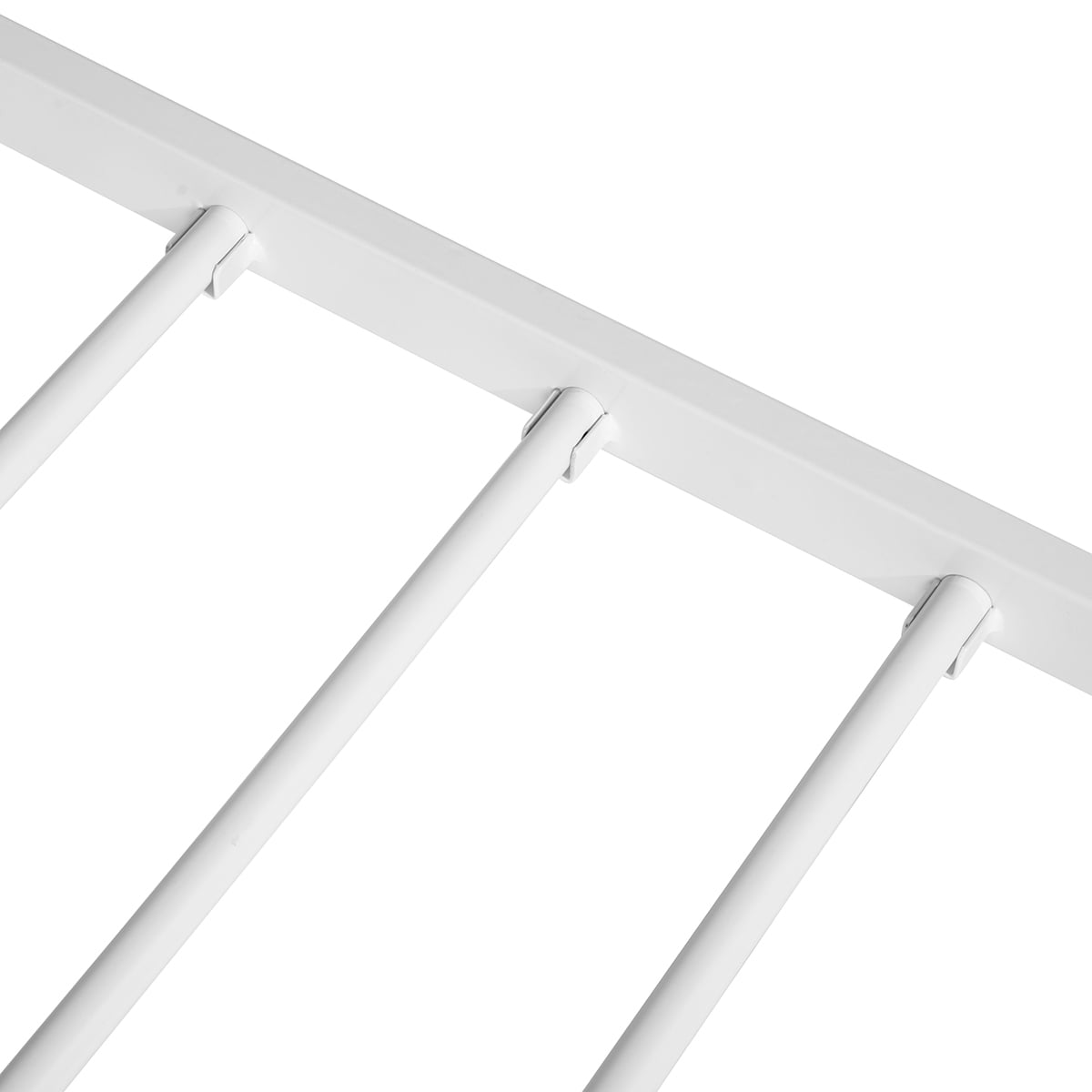 Lowestbest Full Size Double Metal Bed Frame, Adult and Children Used In Bedroom Or Dormitory with Large Storage Space Under The Bed, White Lowestbest Full Size Double Metal Bed Frame, Adult and Children Used In Bedroom Or Dormitory with Large Storage Space Under The Bed, White