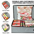thumbnail image 4 of Christmas Wrapping Paper Storage Organizer, 40" Durable 600D Oxford Material Gift Wrap Storage Bag- Gray, 4 of 9