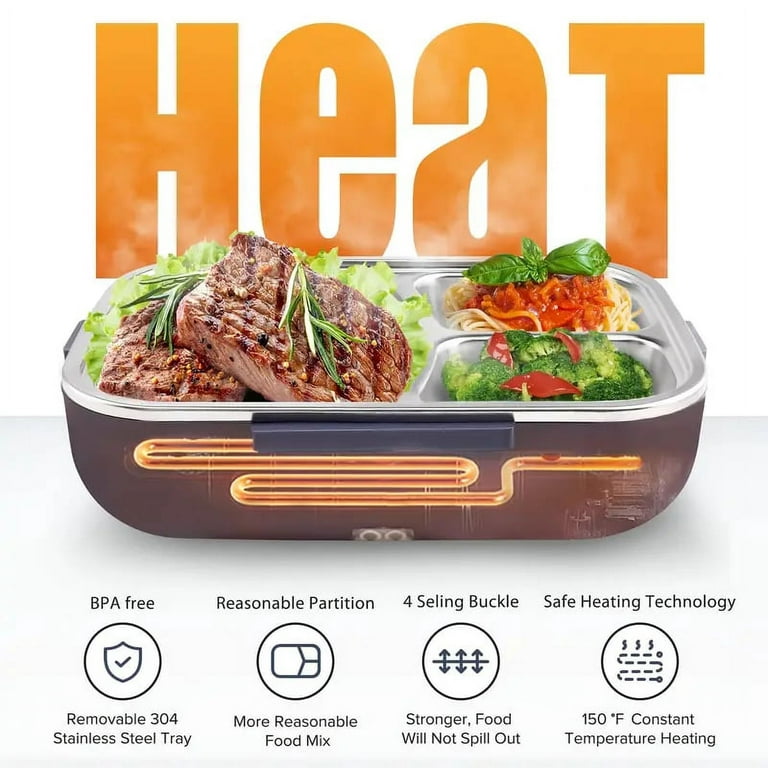  Car Food Warmer Portable 12V Personal Oven for Car Heat Lunch  Box with Adjustable/Detachable shoulder strap, Using for Work/Picnic/Road  Trip, Electric Slow Cooker for Food (Black)… : Home & Kitchen