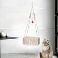 thumbnail image 3 of Cama de Gato colgante Yuyangstore Hecho A Mano Estante Macramé Woven Sala Cama colgante para gatos, 3 of 7