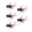 Red, variant on Whaledi 5pcs Popping Lure with Hook Fly Fishing Popper Fly Popper Lures