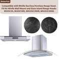 thumbnail image 2 of WRHF005S2 Carbon Charcoal filters Fit for Winflo 30 In. Convertible Stainless Steel Glass Island/Wall Mount Range Hood (Set of 4), 2 of 6