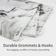 thumbnail image 6 of Grey Marble Shower Curtain Set Abstract Modern Decor Luxury Standard Waterproof Washable Fabric Ideal for Any Bathroom 72"x72 Easy Maintenance and Stylish Design, 6 of 6