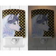 thumbnail image 2 of Caroline's Treasures SS4257CNL Siberian Husky Candy Corn Halloween Portrait Ceramic Night Light, 6x4x3", multicolor, 2 of 2