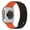 Black&Orange, variant on Magnetism Sport Silicone Watch Band Compatible with Apple Watch 42/44/45/49mm