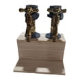 thumbnail image 1 of Bearachild Dispensador de madera para whisky, grifo de 1/2/3 cabezales para de comedor, soporte para vino, estaciones de bebidas y licor, difusor Barra de herramientas No.2, 1 of 6