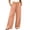 Orange, variant on Womens Wide Leg Fleece Lined Sweatpants – Low Rise Drawstring Baggy Cotton Lounge Pants with Pockets, Warm and Cozy White,L