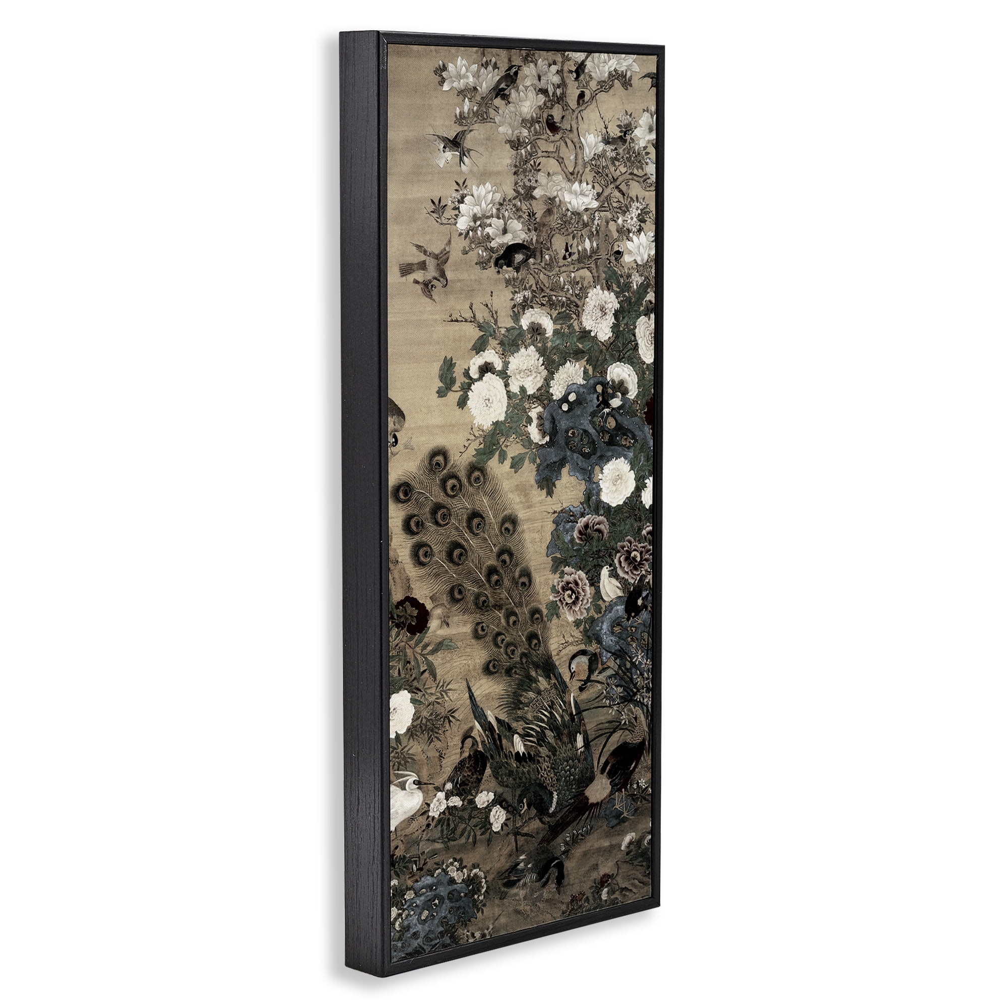 Ornate Silk And Moonlight Black Framed Giclee Art, design by Vintage Hustle