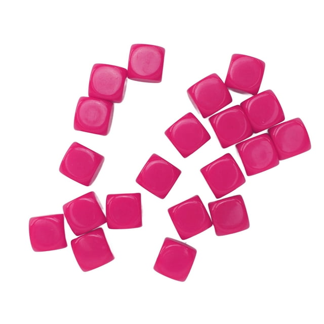 20pcs For Board Games, DIY, Multifunctional Round Corner Blank Plastic 16mm Teaching Toys