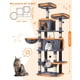 thumbnail image 2 of Árbol para Gatos Taoqimiao Grande 185 cm con 9 Rascadores Gris Ahumado, 2 of 8