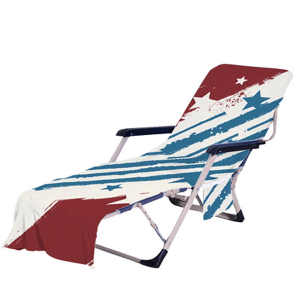 Beach Lounge Chair Towel Cover Microfiber Chaise Lounge Chair Towel