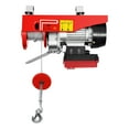 thumbnail image 5 of 440lbs/550lbs Electric Hoist, 110v Portable Electric Lift, Electric Winch W/Remote Control & Single/Double Slings for Lifting in Factories, Warehouses, Construction Site, Mine Filed (440Lbs), 5 of 15