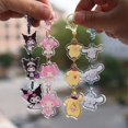 thumbnail image 2 of Sanrio-Llavero para chica, accesorio de Anime, Melody Kuromi Hello Kitty, colgante acrílico de dibujos animados, llavero Kawaii para niño, regalo, envío gratis, 2 of 4