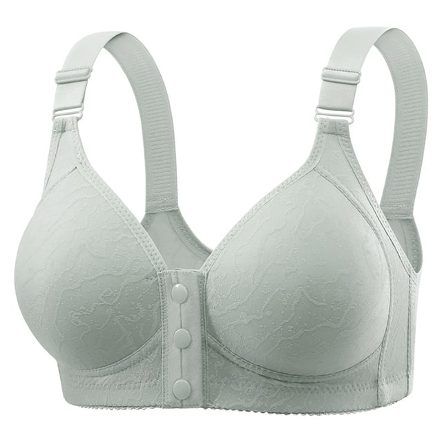 Bmisegm Women's Comfortable Transparent Backless Bra with Convertible Straps and Cordless Design for All-Day Wear Green 42