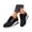 Z1-Black, variant on Women Platform Sneakers with Side Zipper, Lace Up Chunky Sole Casual Shoes for Fashion and Everyday Wear with Cushioned Insole