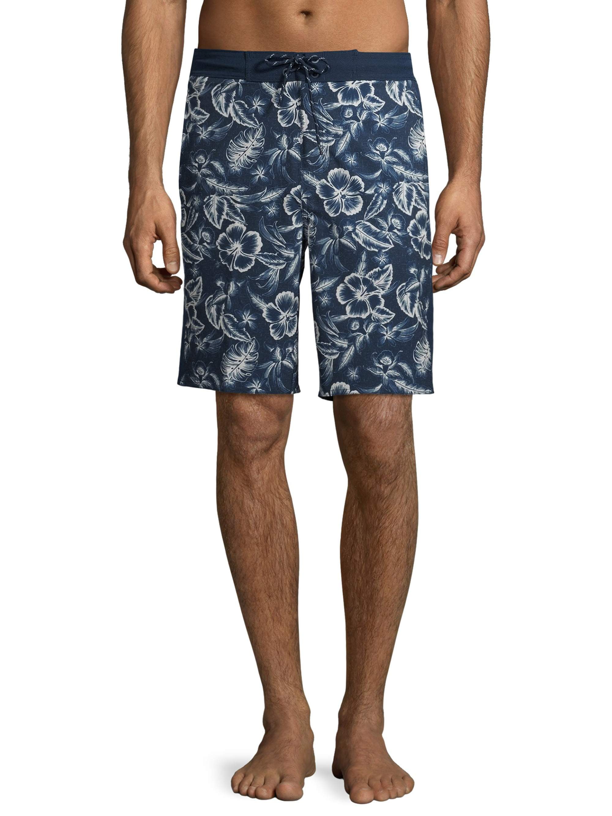 Trum Namii Boys Quick Dry Swim Trunks Palm Tree Checkered Shorts