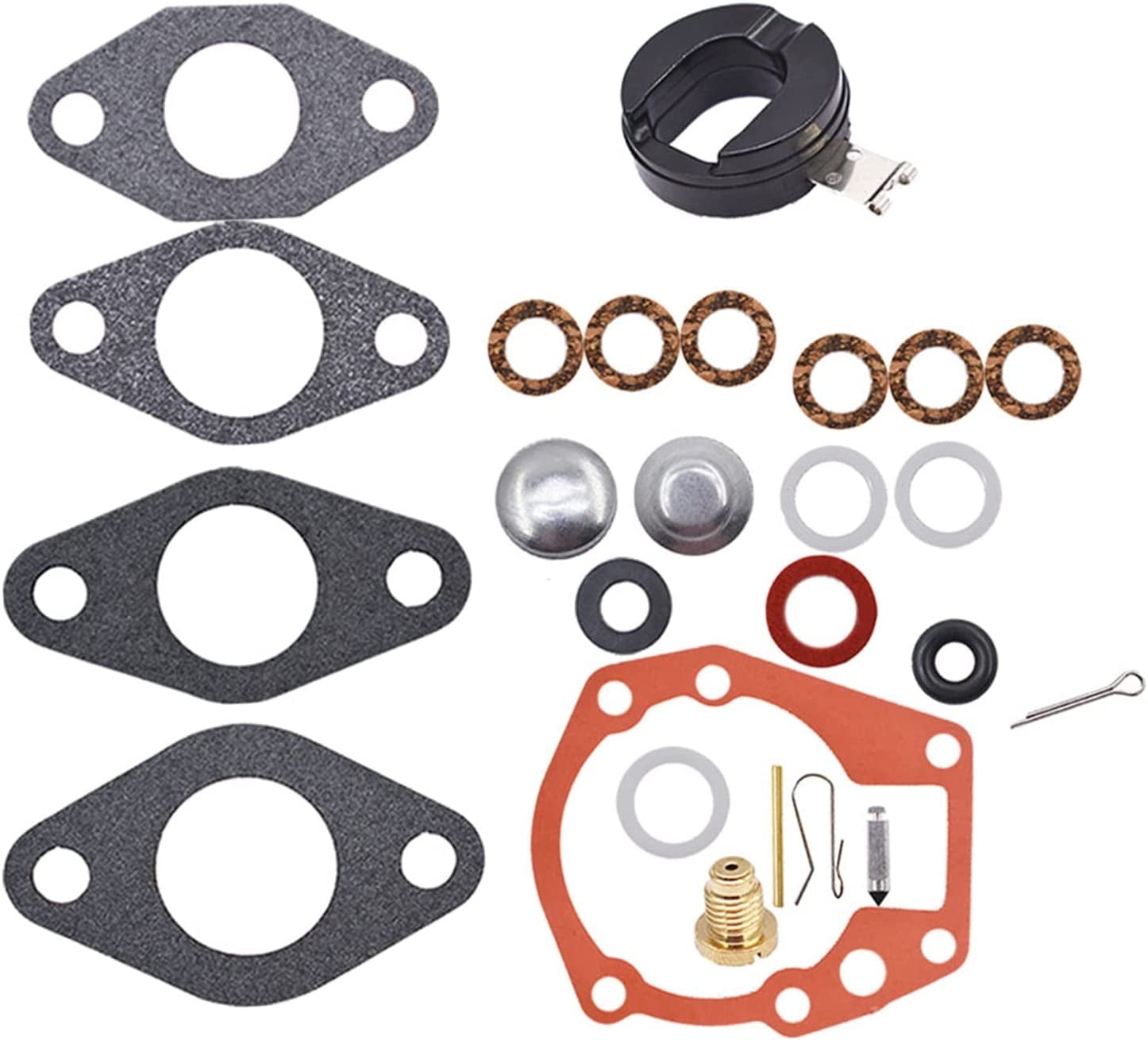 Genrics Yacht Carburetor Repair Kit with Float Replacement for Yacht