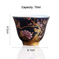 thumbnail image 2 of Taza de té Kung Fu de 70ml, mini taza maestra, hecha a mano, juego de té de cerámica, taza de té, taza de té torneada en un solo horno, 2 of 5