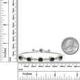 thumbnail image 6 of Gem Stone King 925 Sterling Silver Brown Smoky Quartz and Lab Grown Diamond Bracelet for Women | 4.15 Cttw | Gemstone Birthstone | Oval 7X5MM | Fully Adjustable 9 inch, 6 of 6