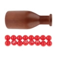 thumbnail image 4 of harper Pool Snooker Shaker Bottle Set with 16 Numbered Scoring Balls Versatile Billiard Dark Brown, 4 of 10
