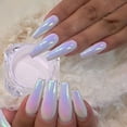 thumbnail image 2 of Polvo de uñas con purpurina perlada, pigmento de cromo, color blanco, púrpura, neón, esmalte de Gel para manicura, decoración artística, 2 of 4