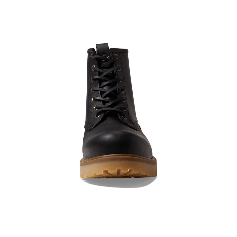 ECCO Staker Plain Toe Tie Premium Lace Boot (Mens, Black, EU  display picture 1